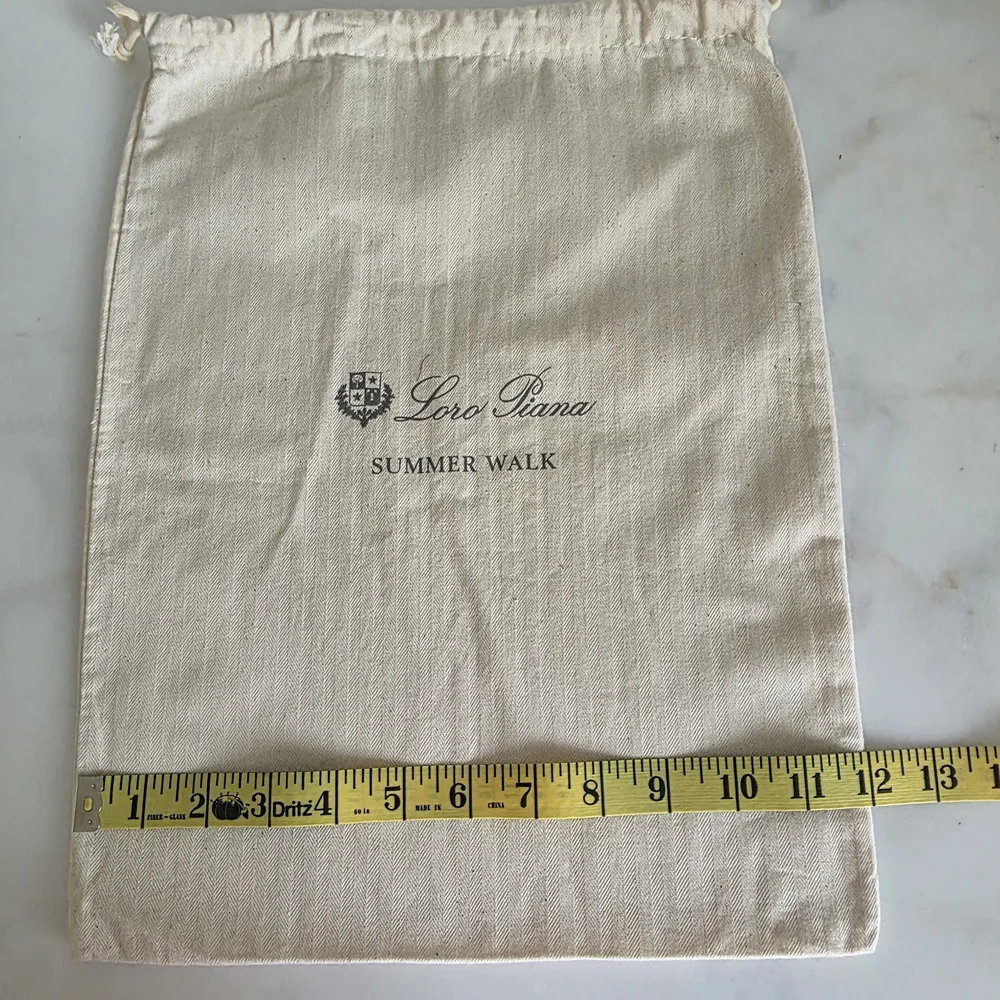 Loro Piana Summer Walk Dust Bag Drawstring Beige